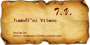 Tumbász Vilmos névjegykártya